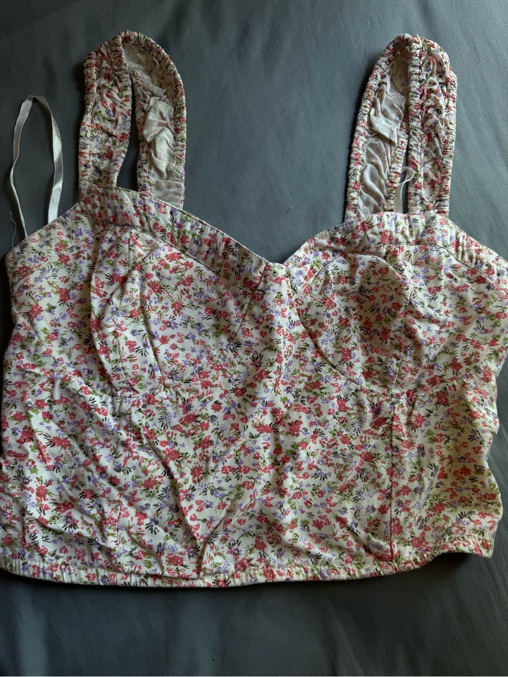 Floral Cropped Tank Top